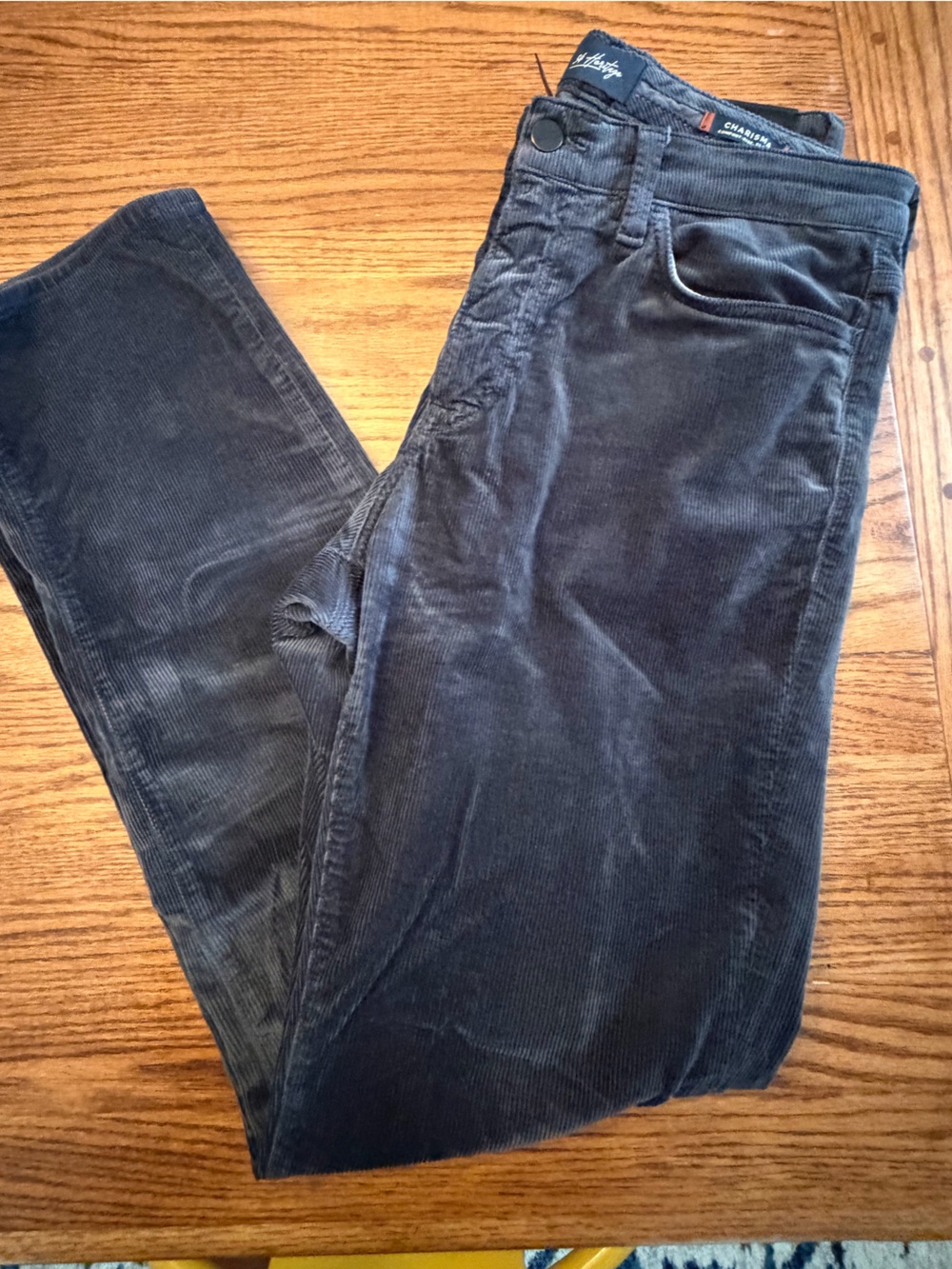 34 Heritage Charisma Men’s Corduroy Pants 34x34 Navy Comfort Rise Classic